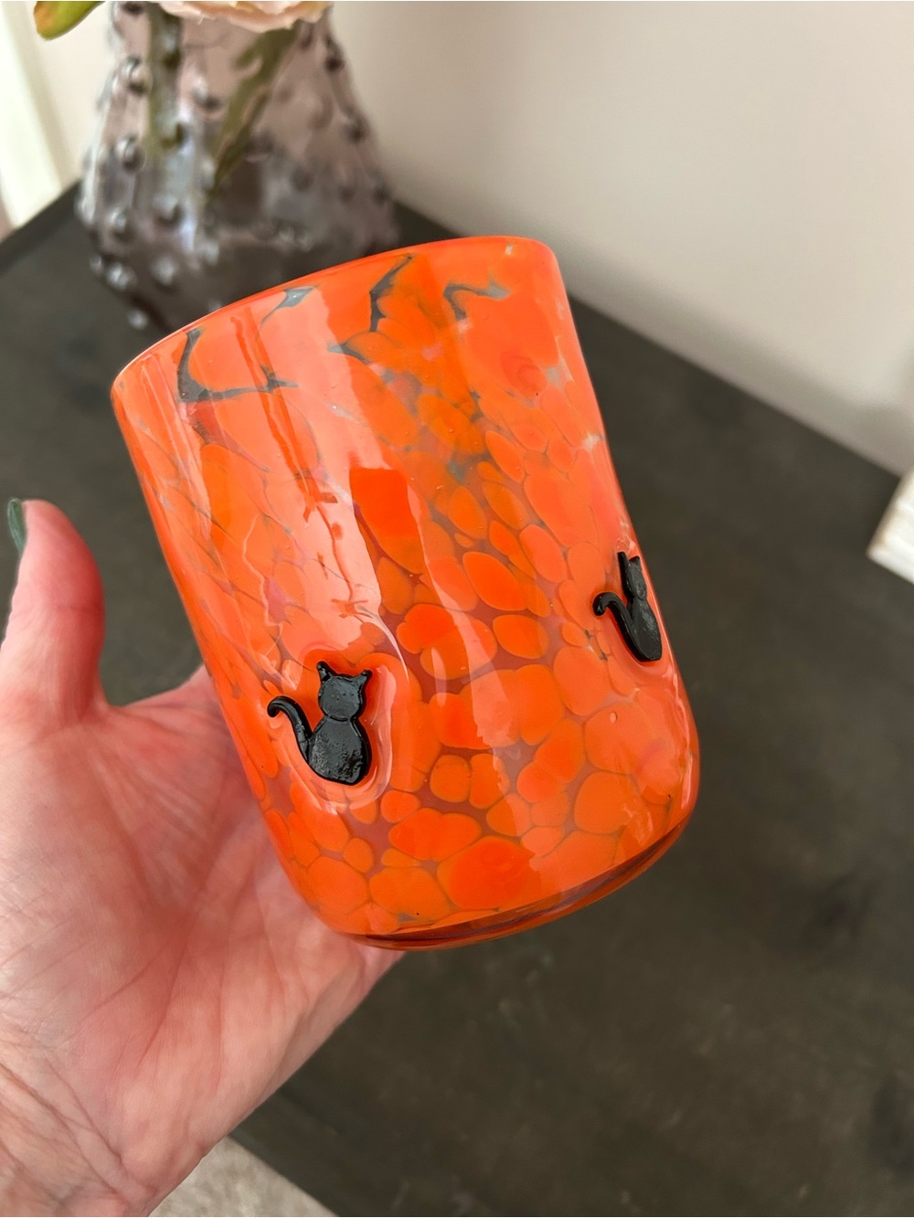 Anthropologie Halloween Glass New